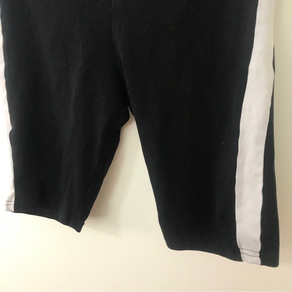 3/$15 divided H&M tuxedo stripe black bike shorts size small - Picture 4 of 9